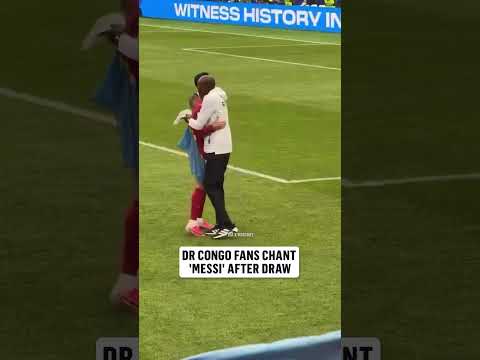 DR Congo fans were chanting "Messi" after drawing to Ronaldo and Portugal
