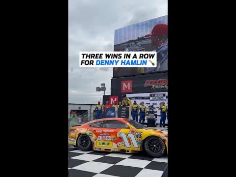 Never gets old, right Denny Hamlin? 🎉