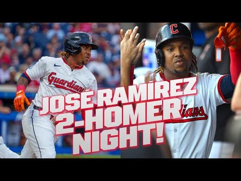 José Ramírez 2-homer night! 💪