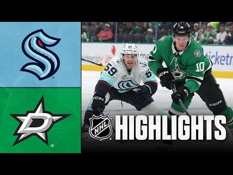NHL Highlights | Kraken vs. Stars | November 09, 2025