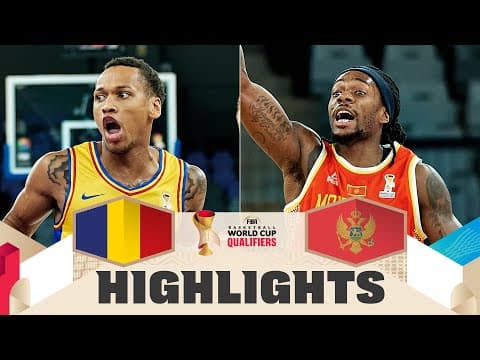 Romania 🇷🇴 v Montenegro 🇲🇪 | Highlights | FIBA Basketball World Cup 2027 European Qualifiers