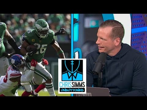 Eagles run game 'dominant' over Giants defense | Chris Simms Unbuttoned | NFL on NBC
