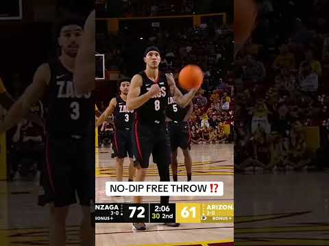 This Gonzaga player has a unique free throw routine 👀
