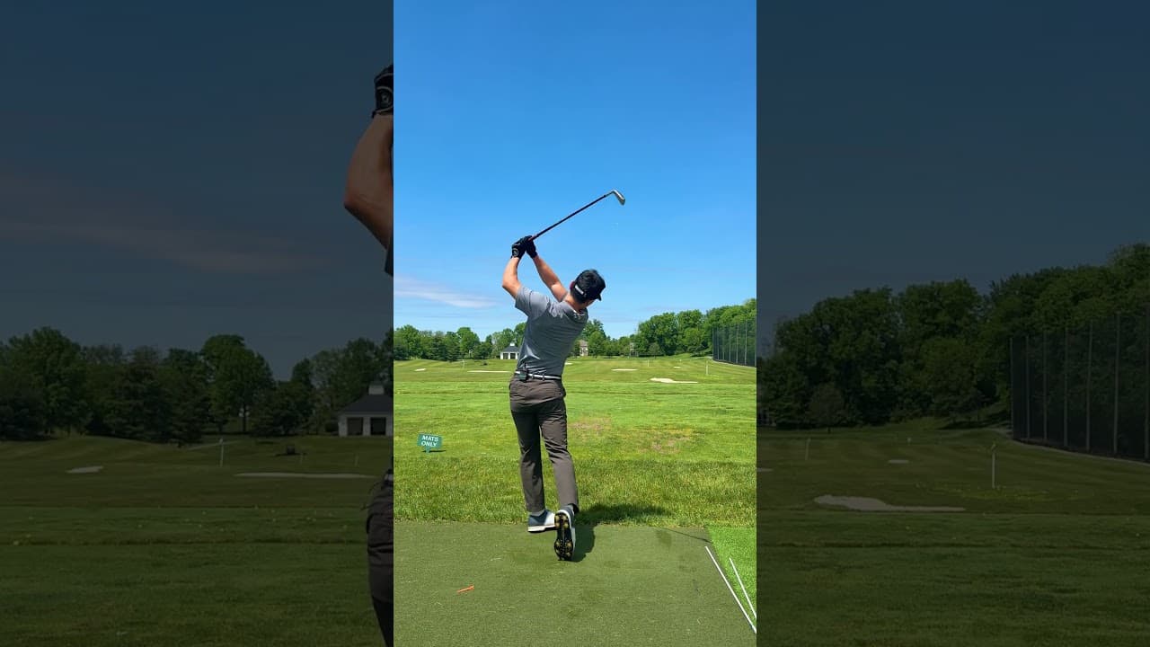Aaron Rai swing impersonation