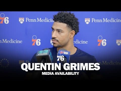 Philadelphia 76ers Practice Media Availability 🎙️ | Quentin Grimes | 10.24.25