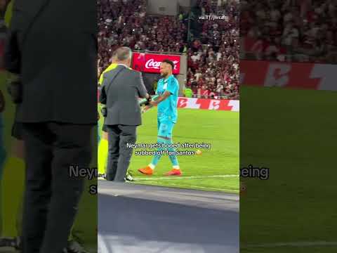 The Brazilian was booed by fans after being substituted while his team trailed 3-0 to Flamengo