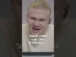 Scoring a hat-trick in my Champions League debut!