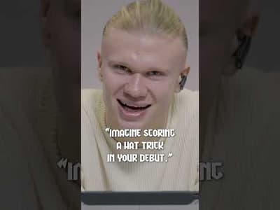 Scoring a hat-trick in my Champions League debut!