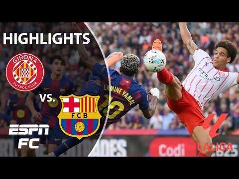 STOPPAGE TIME STUNNER 🔥 Girona vs. Barcelona | LALIGA Highlights | ESPN FC
