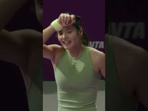 All smiles from Emma Raducanu! #EmmaRaducanu #ClujNapoca #MatchPoint #Tennis #WTA