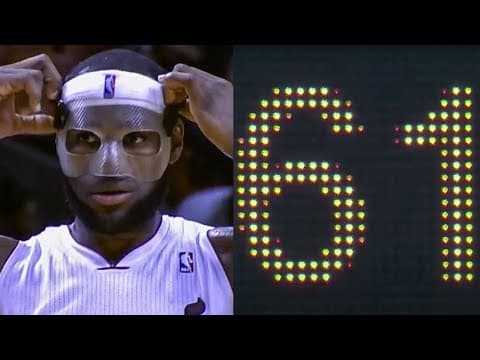 When Masked LeBron ERUPTED For 61 PTS