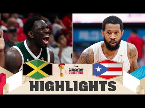 Jamaica 🇯🇲 v Puerto Rico 🇵🇷 | Highlights | FIBA Basketball World Cup 2027 Americas Qualifiers