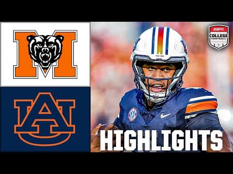 Mercer Bears vs. Auburn Tigers | Full Game Highlights | ESPN College Football