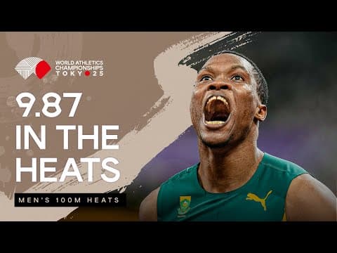 Leotlela stuns in the 100m heats with 9.87 🔥 | World Athletics Championships 25