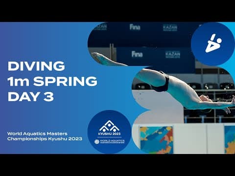 Diving | 1m Springboard | Day 3 | World Aquatics Masters Championships Kyushu 2023