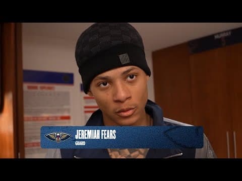 Jeremiah Fears interview | Pelicans-Trail Blazers Postgame 1/2/26