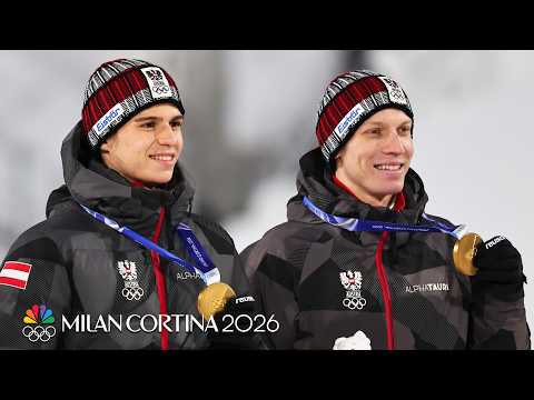 Final ski jumping gold of Milan Cortina goes to Austria | Winter Olympics 2026 | NBC Sports