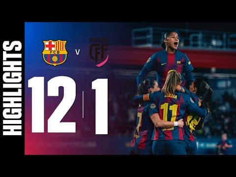 LIGA F | FC BARCELONA 12 vs 1 MADRID CFF🔵🔴