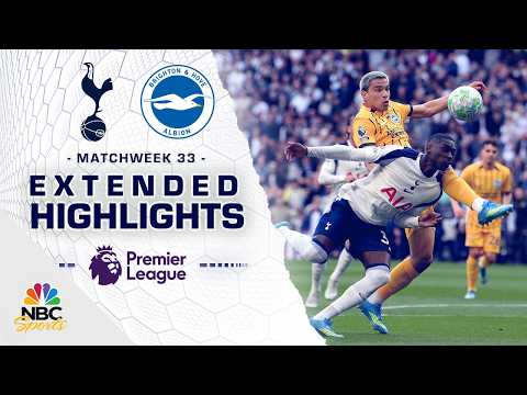 Tottenham Hotspur v. Brighton | PREMIER LEAGUE HIGHLIGHTS | 4/18/2026 | NBC Sports
