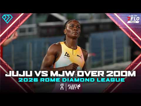 Julien Alfred Vs Melissa Jefferson-Wooden Over 200m In Rome | 2026 Rome Diamond League