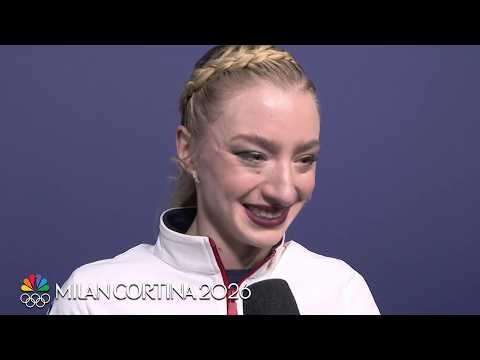 Amber Glenn found her 'happy moment' in bounce-back free skate | Winter Olympics 2026 | NBC Sports