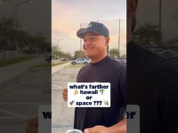 Asking The Guys If Hawaii Or Space Is Farther 🏄🙃🚀