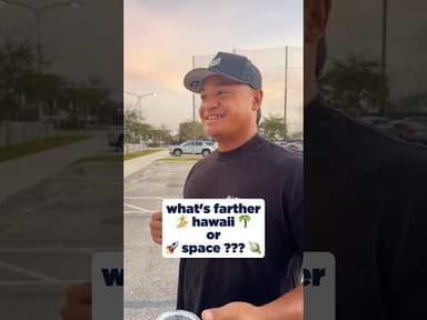 Asking The Guys If Hawaii Or Space Is Farther 🏄🙃🚀