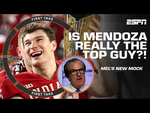 Is Fernando Mendoza OVERHYPED? 📈 Mel Kiper Jr. compares him to PEYTON MANNING! | First Take