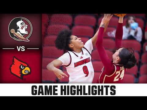 Florida State vs. Louisville Highlights | 2025-26 ACC Women's Basketball