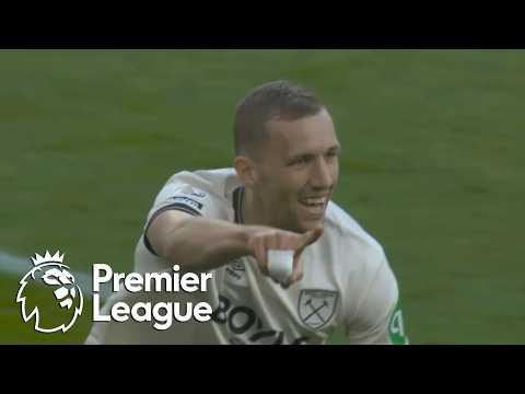 Tomas Soucek pulls one back for West Ham against Liverpool | Premier League | NBC Sports
