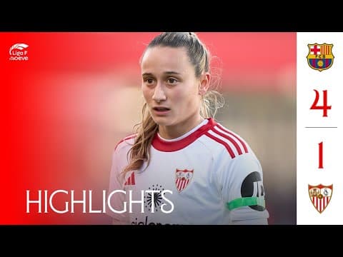 FC Barcelona vs Sevilla FC Femenino (4-1) Liga F Moeve | Resumen