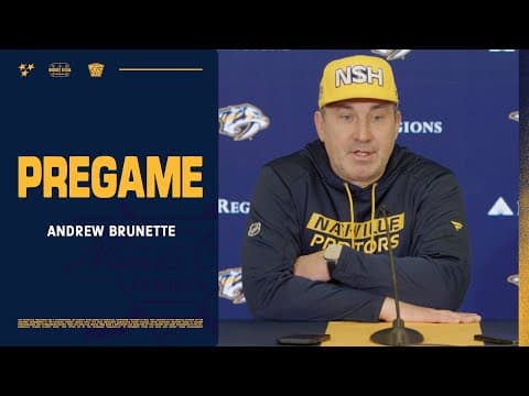 Andrew Brunette Pregame: Jan. 10, 2026