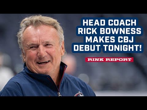 Rick Bowness Prepares for His First Game Behind the Blue Jackets Bench! CBJ vs. Flames | Rink Report