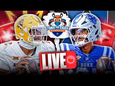 Arizona State vs Duke LIVE | Sun Bowl SHOWDOWN | Pregame Show Preview & Predictions ✅