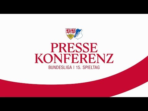 RE-LIVE Pressekonferenz: VfB Stuttgart - TSG Hoffenheim  | Bundesliga