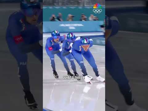 Italy surge to speed skating gold!⛸️🥇🇮🇹
