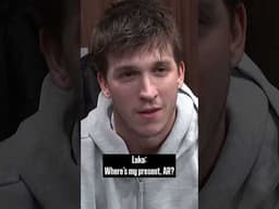 A mid-interview game of dodgeball for AR & Luka 😭 #NBA #comedy