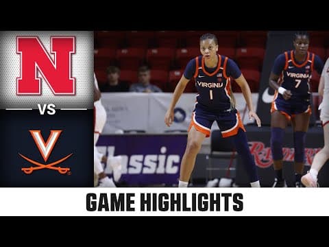 Nebraska vs. Virginia Game Highlights | 2025-26 ACC Women's Basketball