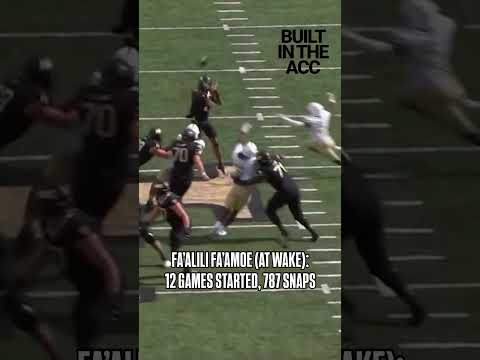 💪 Raw strength at the tackle spot. Fa’alili Fa’amoe is #BuiltInTheACC    #wakeforest #nfldraft #cfb
