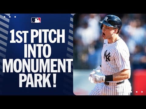 BEN RICE IS PUMPED UP! He smashes his 25th homer of the season into Monument Park 💪🍚