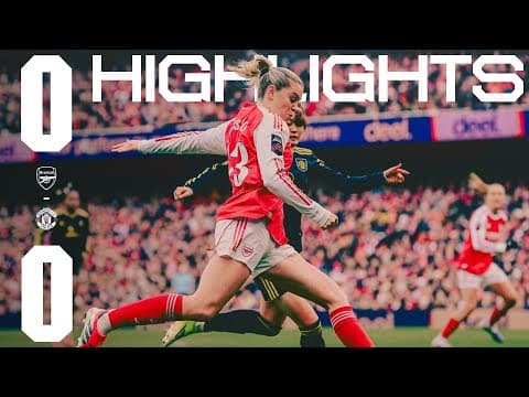 POINTS SHARED IN N5 | HIGHLIGHTS | Arsenal vs Manchester United (0-0) | WSL