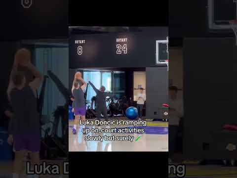 Luka in Lakers practice  👀