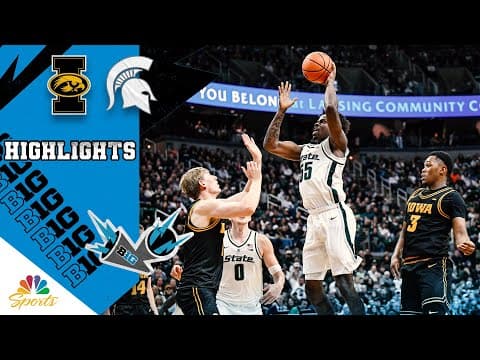 Iowa vs. Michigan State | COLLEGE BASKETBALL HIGHLIGHTS | 12/2/25 | NBC Sports