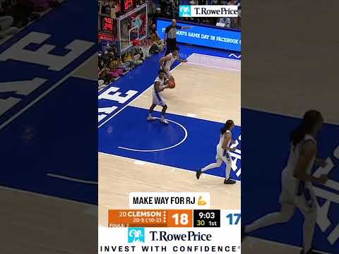 A beautiful fake and drive to the cup 🤩 #clemson #collegebasketball #accbasketball #basketball