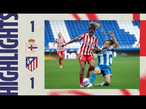 Deportivo 1-1 Atlético de Madrid Femenino | ⚽ Gaby G. | HIGHLIGHTS, Liga F - MD8