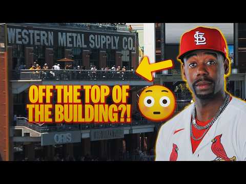 Jordan Walker CRUSHES a homer off the TOP of the Western Metal Supply building 😳 | MLB Highlights