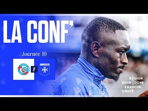 J10 - La conférence de presse de Christophe Pelissier et Assane Dioussé avant Strasbourg-AJA
