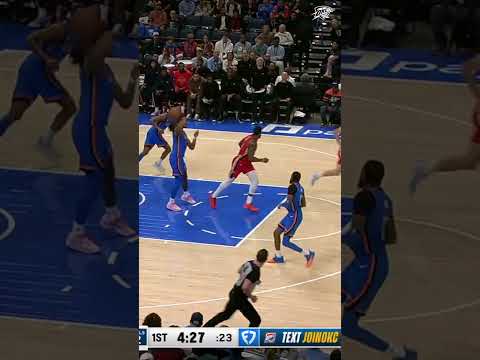 Can we get a speedgun on this pass from JWill? 😮‍💨 #okcthunder