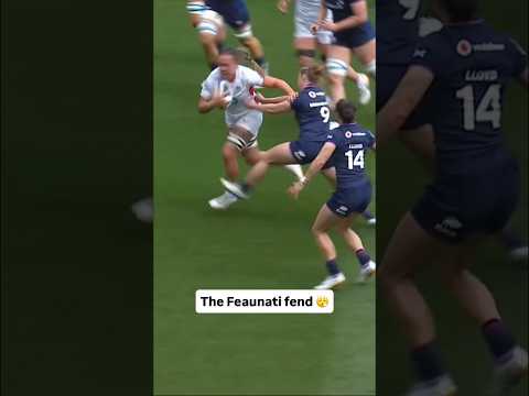 A thing of beauty from Maddie Feaunati and Ellie Kildunne 🔥 | #redroses #englandrugby