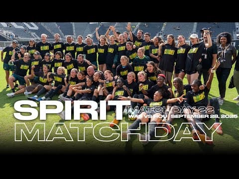 Spirit Matchday: Week 22 vs Houston Dash | 09.28.25
